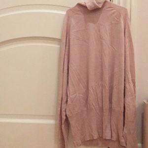 Pink long sleeve bcbg turtleneck